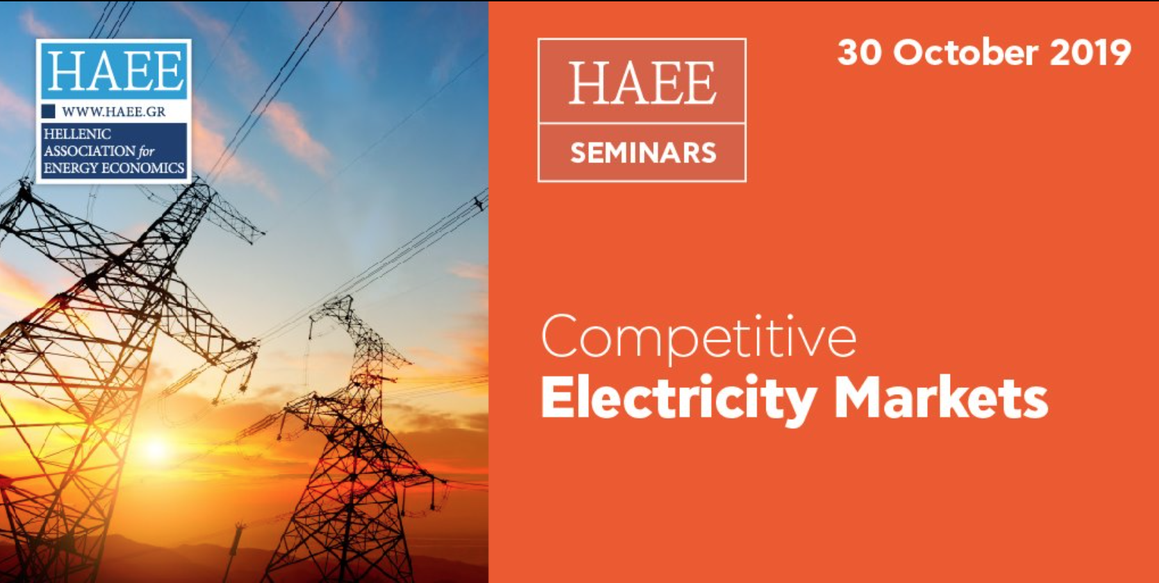 The 4th HAEE Seminar titled "Competitive Electricity Markets" was successfully completed